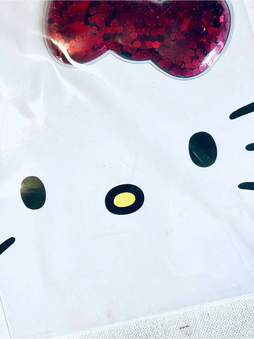 Hello Kitty White Notebook with Red Sequin Bow